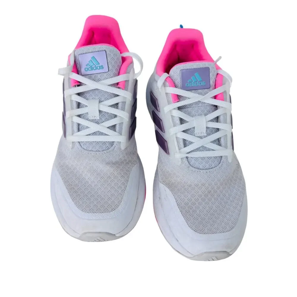 adidas EQ21 Run 2.0 Running Sneakers‎ Shoes Youth Size 3.5 White Lace Up HR1834